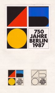 750 Jahre Berlin - 1987 - Logo von Paula Schmidt