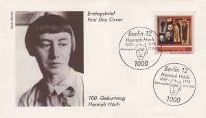 Ersttagsbrief zum 100. Geburtstag Hannah Höch